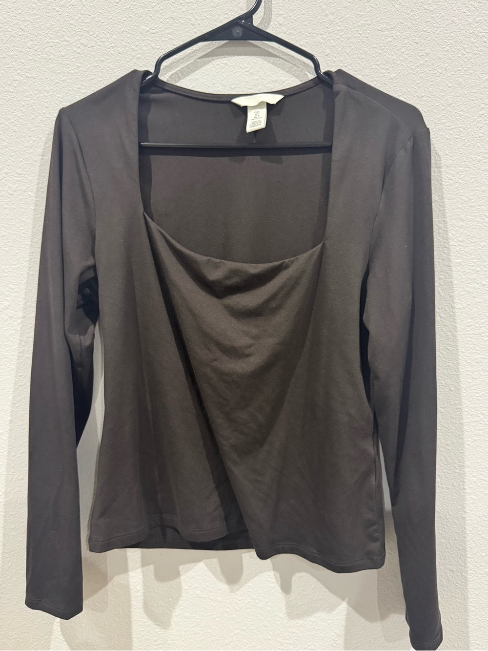 Long-Sleeve Brown Women's Top